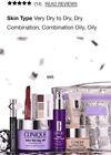 Clinique 2025 Best Of Clinique Skincare Gift Set Silver Cosmetic Bag