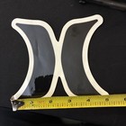 Hurley Logo Sticker Nos   urley H Black white Sticker 