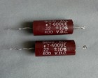 Pair Vintage Good-all  22 Uf 400v Capacitors T-600ue Molded 60s Guitar Amp Caps