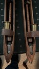 Pair Of Vintage 19 5  Textile Weaver s Loom Boat Shuttle Candle Wall Sconces