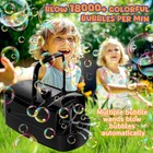 Bubble Machine  Automatic Bubble Blower Maker For Kids Or Parties  black    High