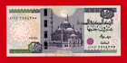Egypt 20 Twenty Pounds 2024 Unc Banknote - New Date - With Security Tread  p-74 