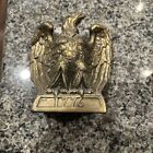 Vintage Lot Of 2 Pair 1776 Brass Eagle Bookends Colonial Virginia  Hampton  Va