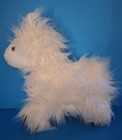 Shaggy White Plush Llama
