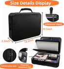 Fireproof Document Box  soft-shell  With Lock   Waterproof Zipper  5200  f Safe F