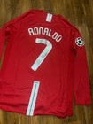 Cristiano Ronaldo Signed Cl Manchester United  Home Shirt Jersey  Coa Included  