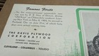 Vintage Davis Plywood Corporation Ohio Oldsmobile Flier Cleveland Columbus   