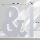 8 Inch Wooden Letter For Wall Decor  Large White Wood Standing Letters For Diy C