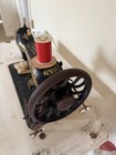 Singer Antique Treadle Sewing Machine Black   Gold With Table Elizabethport Nj