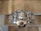 Vintage Rogers Dynasonic Chrome Over Brass Snare Drum W snare Rail  Early 70s  