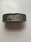 Antique 800 Silver Small Oval Shaped Floral figure Snuff pill Box Italy