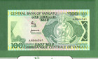 World Banknotes Vanuatu 100 Vatu 1982 P-1a Unc Aa844041