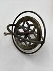Metal Gyroscope Spinning Toy Top Vintage W instructions