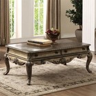 Acme Ragenardus Wood Top Storage Coffee Table In Vintage Oak