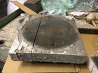 Lot 9 Salvaged Victorian Era Porch Elements Sq Blocks Round Caps Fretwork  as Is