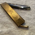 Vintage Folding Comb With Metal Case And Tortoiseshell Pattern-for Parts repairs
