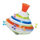Classic Spinning Tops Toy Led Light Music Gyro Toy Hand Push Down Spinner Top