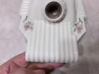 Antique Porcelain Art Deco Victorian 2 Bulb Flush Mount Ceiling Light Fixture