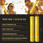 Confetti Cannon 6 Pack Gold Party Poppers 12 Inch Streamer Gold-6pcs 