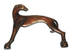 Greyhound Dog Whippet Bronze Ashtray Stand Handle Art Deco Hood Ornament 1920 s