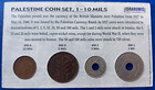Israel Palestine British Mandate Lot Of 4 Coins Set 1  2  5   10 Mils 1927-1944