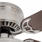 Hugger 52 In  Led Indoor Brushed Nickel Indoor Ceiling Fan With Light Kit