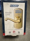 Schlage Fla Bright Brass Plymouth Keypad Entry Lever - Gold Tone   
