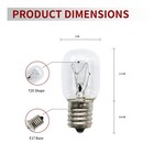 Microwave Light Bulb For Whirlpool Ge  125v 40w Microwave Light Bulbs  ol-g104 