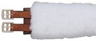 English Girth Cover - Synthetic Fleece - Black  Natural Or White