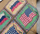8pc Vintage Tobacco Felt Lot  4 Flags Union Jack  American Flag  Switzerland 