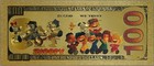 Snoopy Beagle Peanuts Cartoon  100 Novelty 24k Gold Foil Plated Note Bill Gfn80