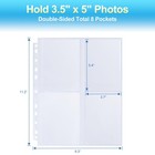 30 Pack 3 5x5 Photo Album Refill Pages For 3 Ring 30 Pack  3 5x5 