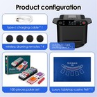 Automatic Card Shuffler And Dealer 2-in-1 With Extra Gift 100pcs Poker Set And