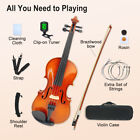 4 4 Acoustic Violin 4 String Solid Wood Ebony Fittings Accessory Professional