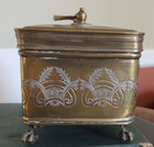 Rare Antique Truly Old  Brass Paan Daan   Beetle Nut Supari Box Hallmarked E g l