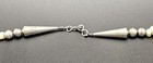 Vintage Old Pawn Navajo White Angel Coral Sterling Silver Necklace   24 