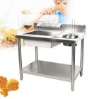 Commercial Breading Table Fried Food Prep Fry Chicken Work Table Breader Station