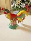 Vtg Poultry In Motion  jamaican Jerk  Porcelain Tea Light Chicken Figurine -