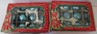 2 Dozen Small Vintage feather Tree 35 Mm Balls   In Original Boxes  Japan   Twb