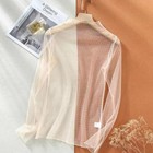 Women Mesh Sheer Long Sleeve T Shirt Tops Ladies See Through Clubwear Blouse -   