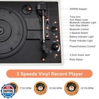 3-speed Vinyl Record Player Turntable Portable Suitcase With Bluetooth  Recha