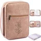 Large Pu Leather Bible Cover For Men  Women Large Brown Style B - Pu Leather