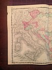 1863 Johnson   Ward Hand Colored Atlas Map Of Austria turkey In Europe   Greece