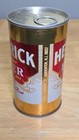 Vintage Hedrick Lager Beer Can Red Gold Design Pull Tab Top 12oz Empty Collectib
