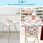 Shopping Cart Cover For Baby 2-in-1 High Chair Soft portable  And Rose 