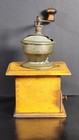 Antique M k German Coffee Grinder Mill Wood Box Cast Iron C1900 Original