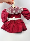 Pleasant Company Samantha Christmas Dress American Girl Cranberry Holiday Party
