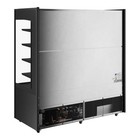 70 7 8  Black Extra Deep Vertical Open Air Merchandiser With Led Lighting - 220v