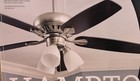Hampton Bay Rockport 52 In  Indoor Brushed Nickel Ceiling Fan With Light Kit