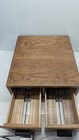Vintage Oak  Two Drawer  Library Card File Cabinet